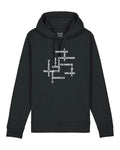 Pint & Print - Alphabet Hoodie Svart