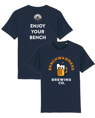Benchwarmers - Enjoy Your Bench  T-shirt Navy