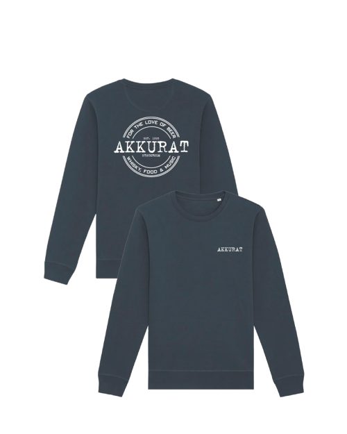 Akkurat- Logo Sweatshirt India Ink Grey