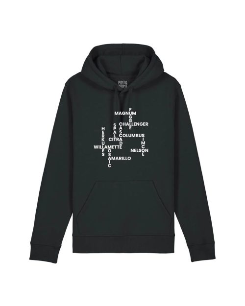 Pint & Print - Alphabet Hood Svart