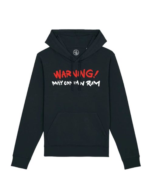 Romrobban - Warning hoodie Svart
