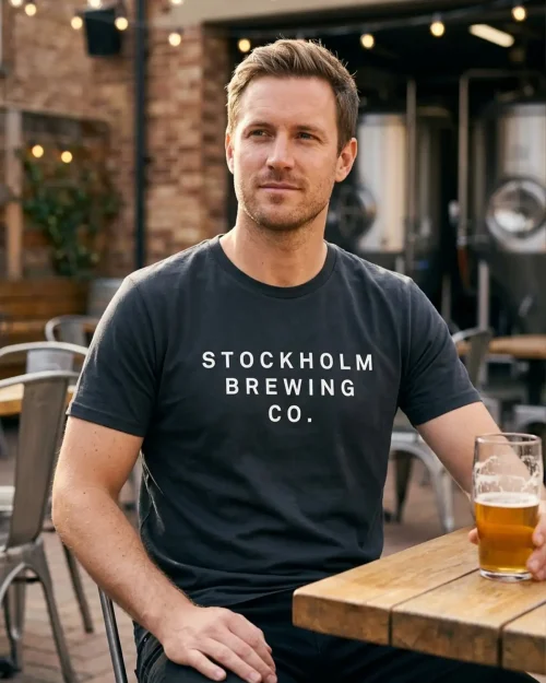 Stockholm Brewing Co - Logo T-shirt Svart
