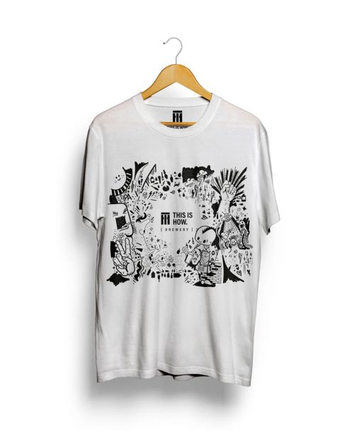 This is how - Art T-shirt Vit