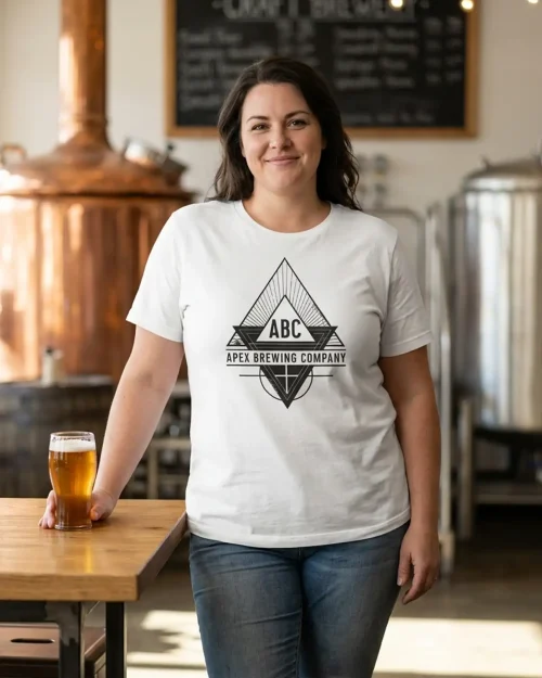 Apex Brewing Co - Logo T-shirt Vit