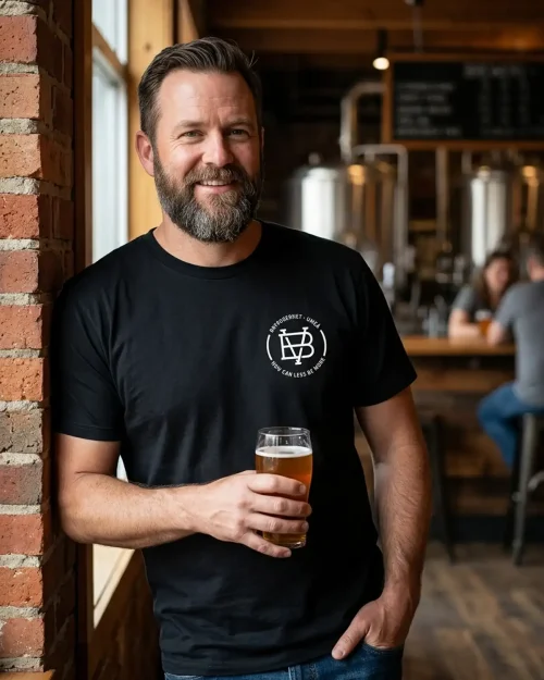 Bryggverket- monogram T-shirt Svart