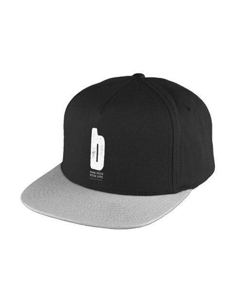 Brekeriet - Flat Peak Snapback Svart/Grå