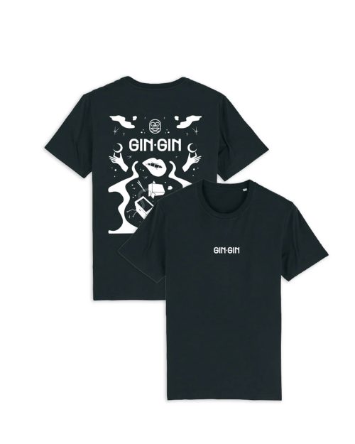 GIN GIN - Logo T-shirt Svart