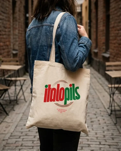 Stockholm Brewing Co - Italopils Tygkasse Natur