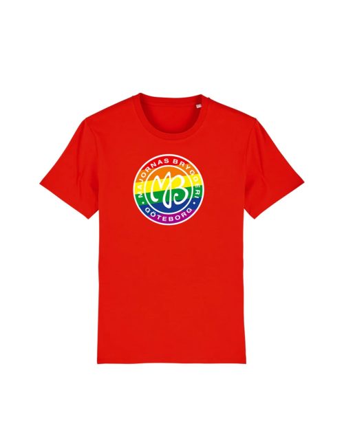 Majornas Bryggeri - Regnbågslogga T-shirt Röd