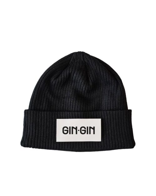 GIN GIN - Logo Beanie Svart