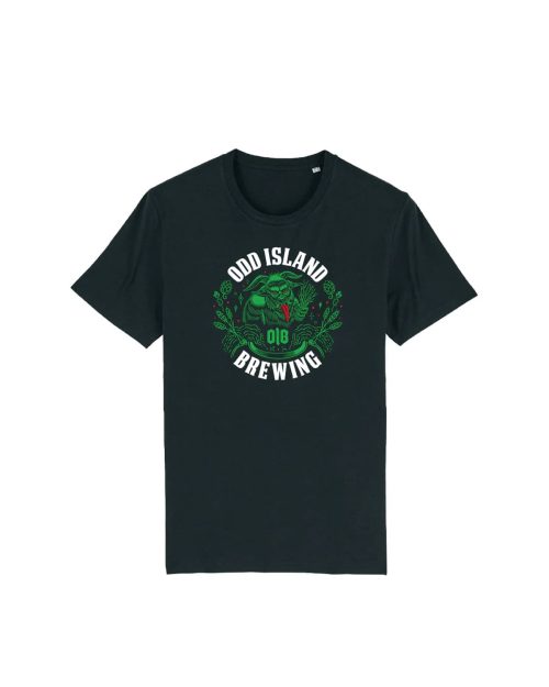 Odd Island Brewing - Dirty Black Winter T-shirt Svart