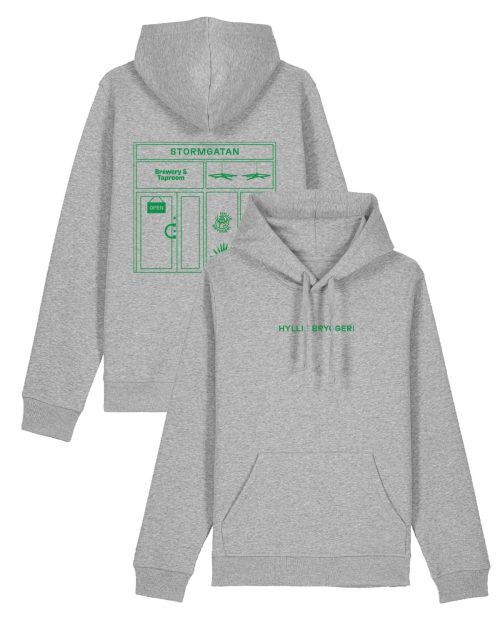 Hyllie Bryggeri - Stormgatan hoodie grå