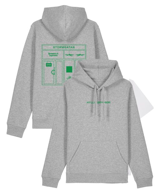 Hyllie Bryggeri - Stormgatan hoodie grå