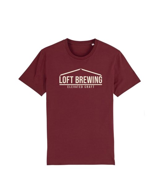 Loft Brewing - Logo Tee Burgundy