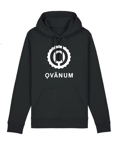 Qvänum- Logo Hoodie Svart