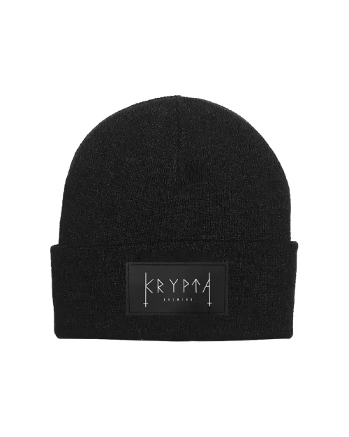 Krypta Brewing - Cuffed Beanie svart