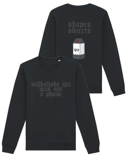Shapes & Objects Milkshake Sweatshirt Svart